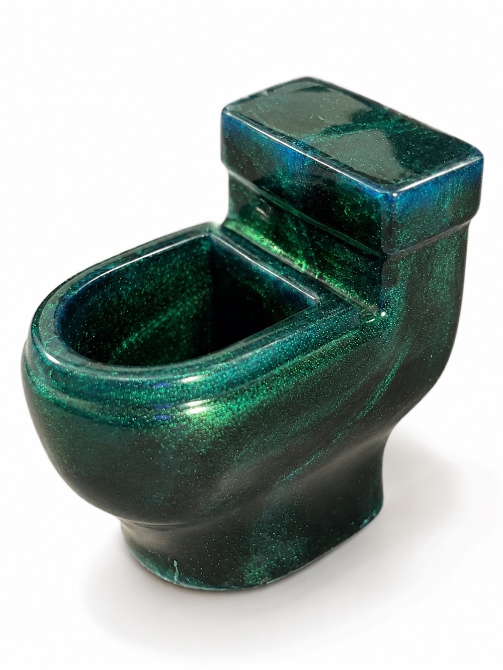Mini Toilet handmade trinket dish  teal – FunnCustom Decor - Picture 10 of 13